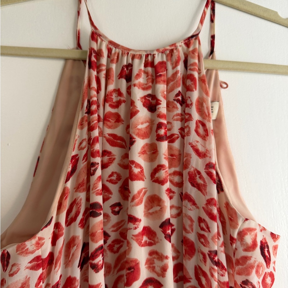 Rachel Zoe Red and White Patterned Maxi Dress - Picture 3 of 3